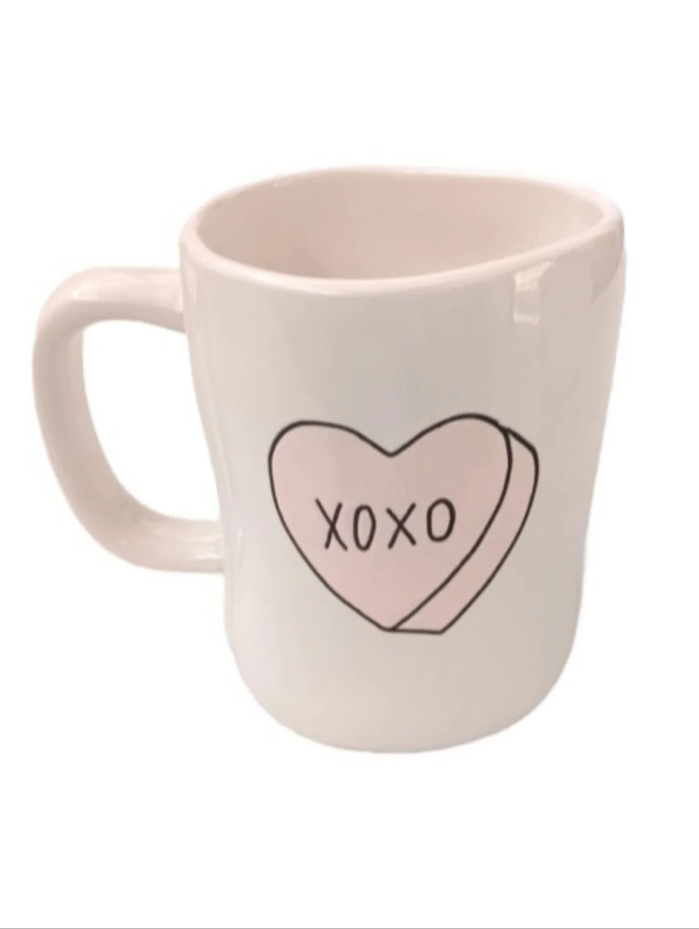 NWOT Rae Dunn Artisan Collection Ceramic White Mug | Sweet Hearts, XOXO